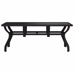VidaXL 318769 table de jardin Noir