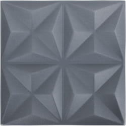Vidaxl - Panneaux muraux 3D 48 pcs 50x50 cm gris origami 12 m²