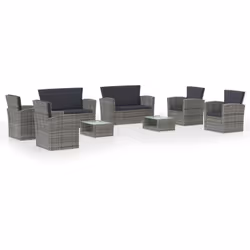 Créez un coin salon relaxant avec cet ensemble de salon de jardin en résine tressée. Avec un design élégant, il deviendra le  ...