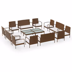 Créez un coin salon relaxant avec cet ensemble de salon de jardin en résine tressée. Avec un design élégant, il deviendra le  ...