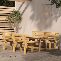 Avec un design élégant mais pratique, cet ensemble de salle à manger de jardin sublime votre espace de vie extérieur ! Fabriq ...