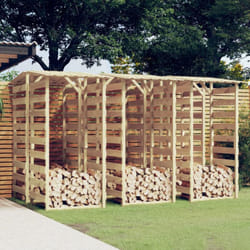 vidaXL Pergolas avec toits 6 pcs 100x90x200 cm Bois de pin imprégné - TU