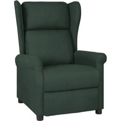 Fauteuil Inclinable Vert Foncé Tissu Vidaxl