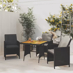 VidaXL 318692 table de jardin Noir - Vue supplémentaire 2