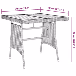 VidaXL 318692 table de jardin Noir - Vue supplémentaire 5