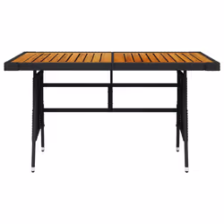 VidaXL 318693 table de jardin Noir