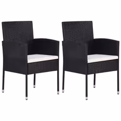Ces chaises de jardin en résine tressée seront un excellent choix pour votre famille pour dîner ou se détendre ! Matériau dur ...