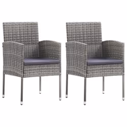 VidaXL 318705, Terrace, Siège rembourré, Polyuréthane, Acier, Gris, Polyester, 110 kg