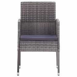 VidaXL 318705 chaise d'extérieur Terrace Siège rembourré Polyuréthane, Acier Gris
