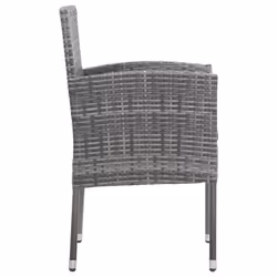 VidaXL 318705 chaise d'extérieur Terrace Siège rembourré Polyuréthane, Acier Gris - Vue supplémentaire 4
