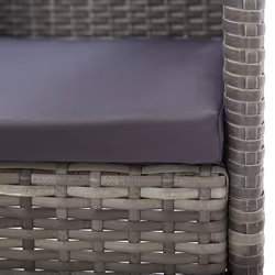 VidaXL 318705 chaise d'extérieur Terrace Siège rembourré Polyuréthane, Acier Gris - Vue supplémentaire 6
