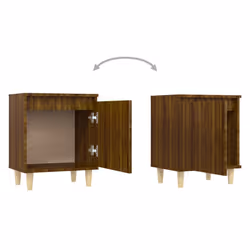 VidaXL 813114 Table de nuit et table de chevet Chêne - Vue supplémentaire 7