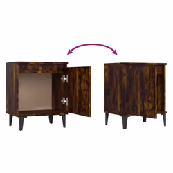 VidaXL 813116 Table de nuit et table de chevet Chêne - Vue supplémentaire 5
