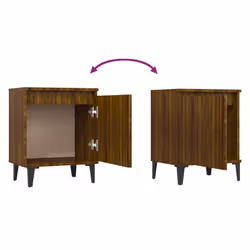 VidaXL 813120 Table de nuit et table de chevet Chêne - Vue supplémentaire 5