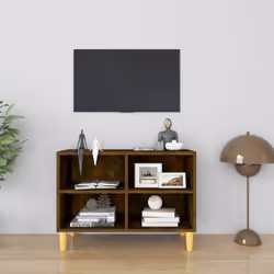 Améliorez votre intérieur avec ce meuble TV chic et bien conçu, au charme scandinave. Ce meuble TV à quatre pieds en bois est ...