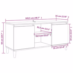 VidaXL 813158 Support TV et centre de divertissement - Vue supplémentaire 8