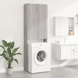 vidaXL Meuble pour machine à laver Sonoma gris 64x25,5x190 cm - TU