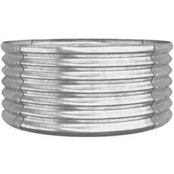 Vidaxl - Jardinière de jardin Acier enduit de poudre 80x80x36 cm Argenté