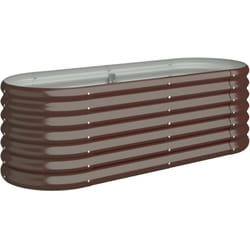 Vidaxl - Lit surélevé de jardin Acier enduit de poudre marron