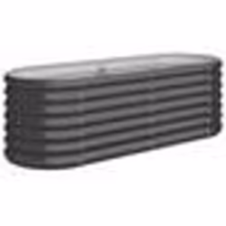 vidaXL Lit surélevé de jardin Acier enduit de poudre Anthracite - TU
