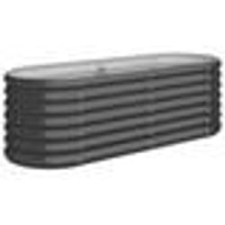 vidaXL Lit surélevé de jardin Acier enduit de poudre Anthracite - TU