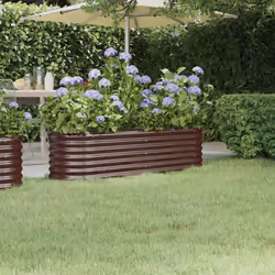 Ce lit surélevé de jardin serait un excellent choix pour les amateurs de bricolage pour décorer leurs jardins, balcons ou pat ...