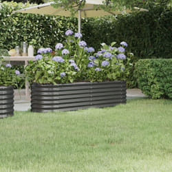 Vidaxl - Lit surélevé de jardin Acier enduit de poudre Anthracite