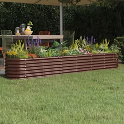 Ce lit surélevé de jardin serait un excellent choix pour les amateurs de bricolage pour décorer leurs jardins, balcons ou pat ...