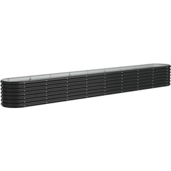 Vidaxl - Lit surélevé de jardin Acier enduit de poudre Anthracite