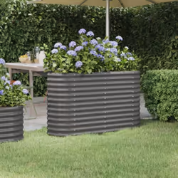 Ce lit surélevé de jardin serait un excellent choix pour les amateurs de bricolage pour décorer leurs jardins, balcons ou pat ...