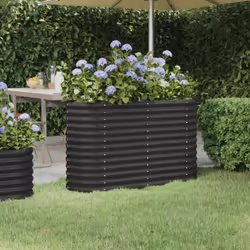 Ce lit surélevé de jardin serait un excellent choix pour les amateurs de bricolage pour décorer leurs jardins, balcons ou pat ...