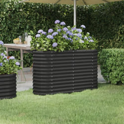 Vidaxl - Lit surélevé de jardin Acier enduit de poudre Anthracite