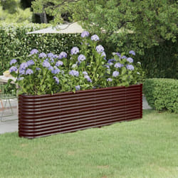 Vidaxl - Lit surélevé de jardin Acier enduit de poudre marron