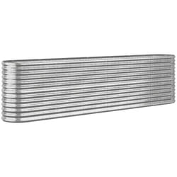 Vidaxl - Lit surélevé de jardin Acier enduit de poudre Argenté