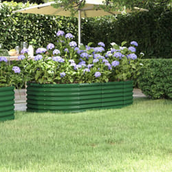 Vidaxl - Lit surélevé de jardin Acier enduit de poudre 152x80x36 cm Vert