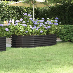 Vidaxl - Lit surélevé de jardin Acier enduit de poudre Anthracite