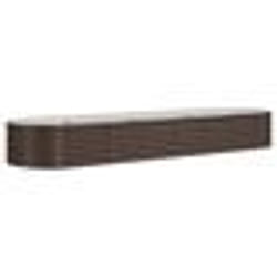 vidaXL Lit surélevé de jardin Acier enduit de poudre marron - TU