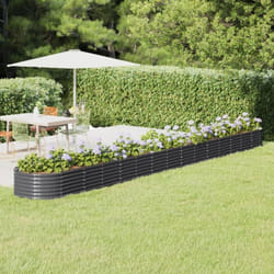 Vidaxl - Lit surélevé de jardin Acier enduit de poudre Anthracite