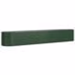vidaXL Lit surélevé de jardin Acier enduit de poudre 440x80x68 cm Vert - TU