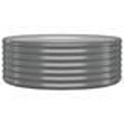 vidaXL Lit surélevé de jardin Acier enduit de poudre 100x100x36cm gris - TU