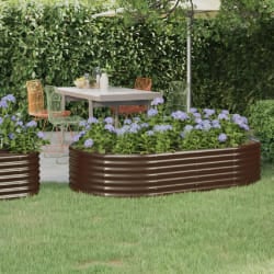VidaXL Lit de jardin Marron - 175x100x36 cm