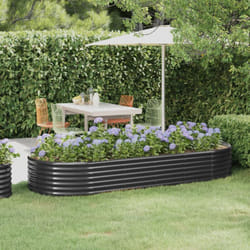 Vidaxl - Lit surélevé de jardin Acier enduit de poudre Anthracite