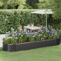 Vidaxl - Lit surélevé de jardin Acier enduit de poudre Anthracite