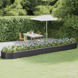 Vidaxl - Lit surélevé de jardin Acier enduit de poudre Anthracite