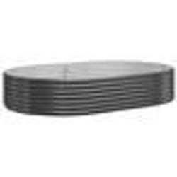 vidaXL Lit surélevé de jardin Acier enduit de poudre Anthracite - TU