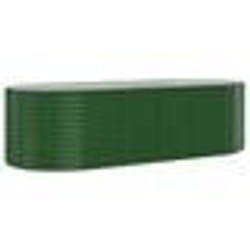 vidaXL Lit surélevé de jardin Acier enduit de poudre 249x100x68cm Vert - TU