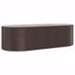 vidaXL Lit surélevé de jardin Acier enduit de poudre marron - TU