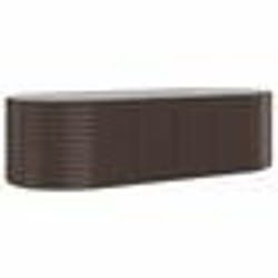 vidaXL Lit surélevé de jardin Acier enduit de poudre marron - TU