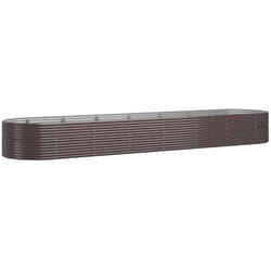 Vidaxl - Lit surélevé de jardin Acier enduit de poudre marron