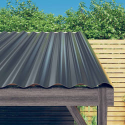 Panneaux De Toiture 36 Pcs Acier Anthracite 80x36 Cm